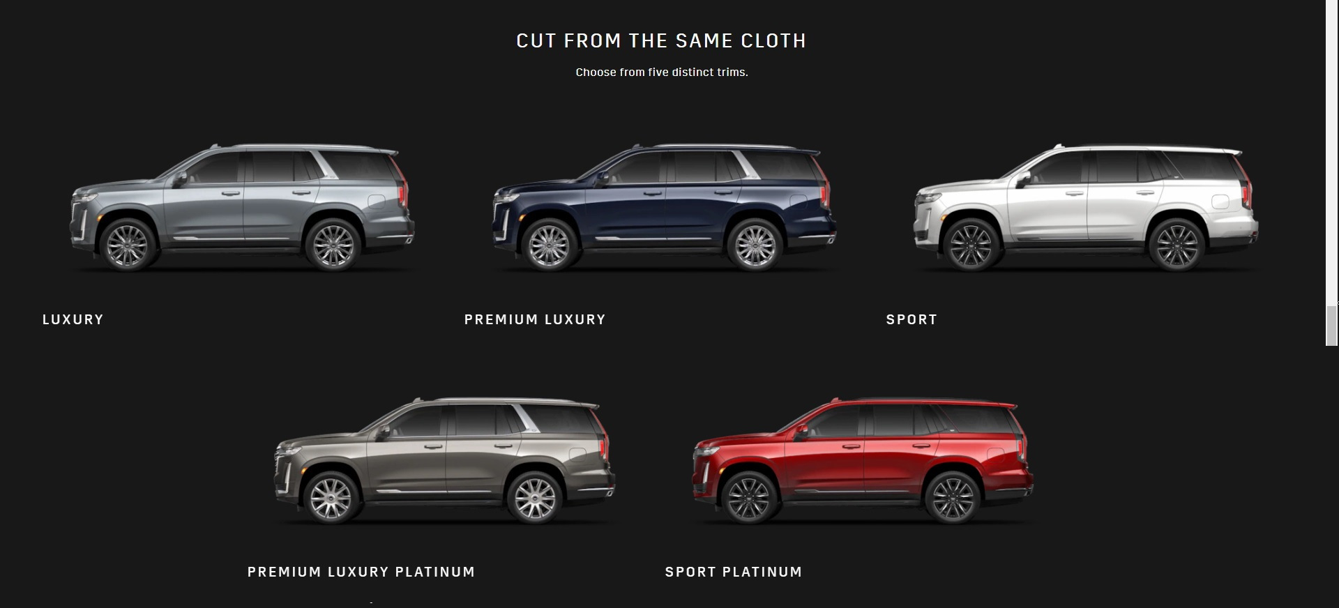 Cadillac escalade: поколения, кузова по годам, история модели и года выпуска, рестайлинг, характеристики, габариты, фото - carsweek