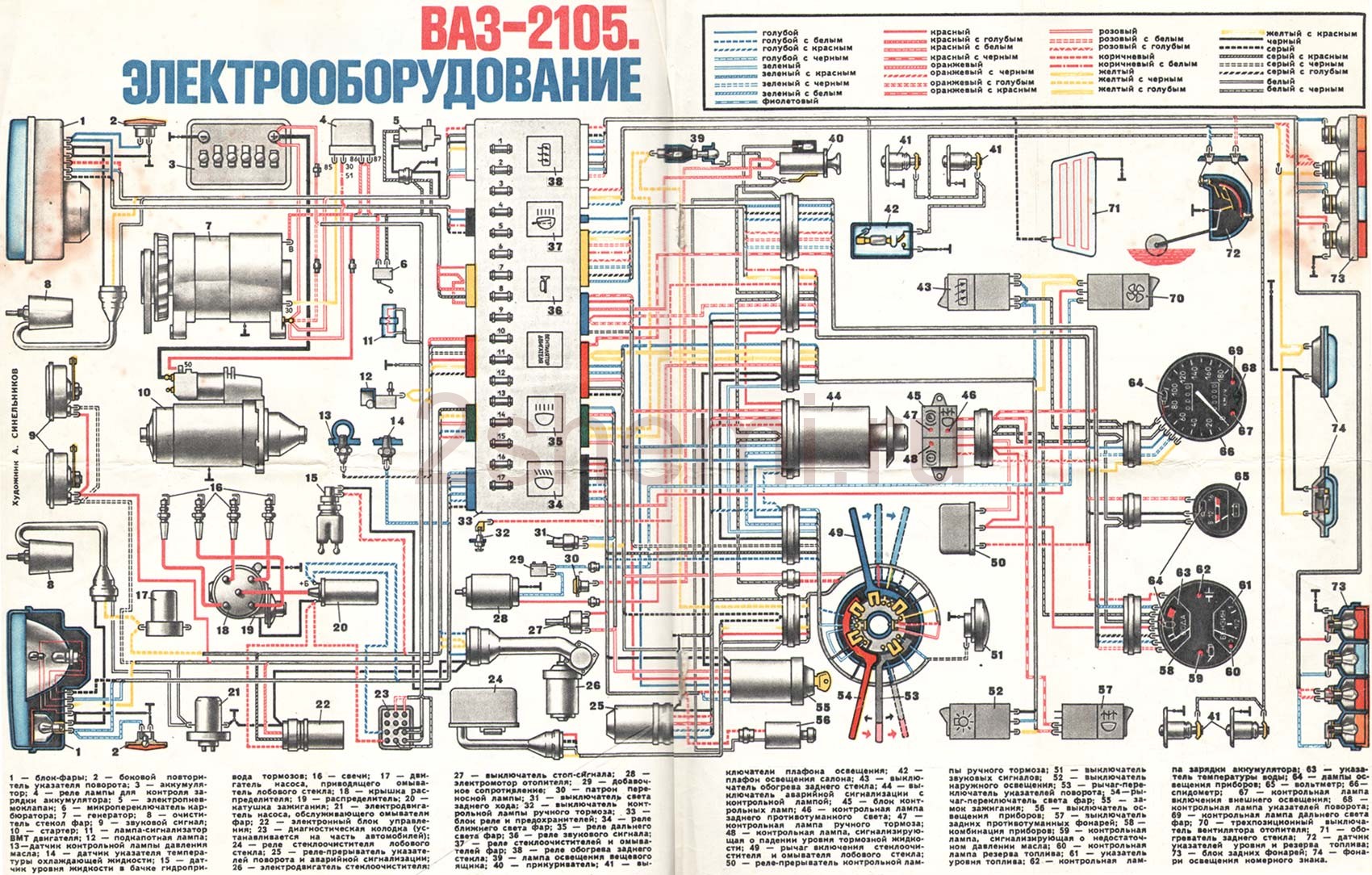 Ремонт ваз 2105 (жигули) : регулировка света фар