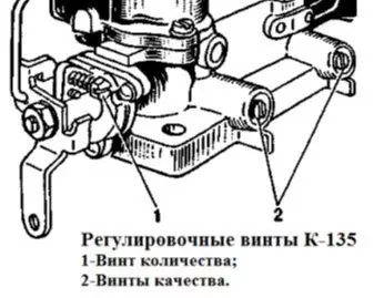 Настройка карбюратора к 135
