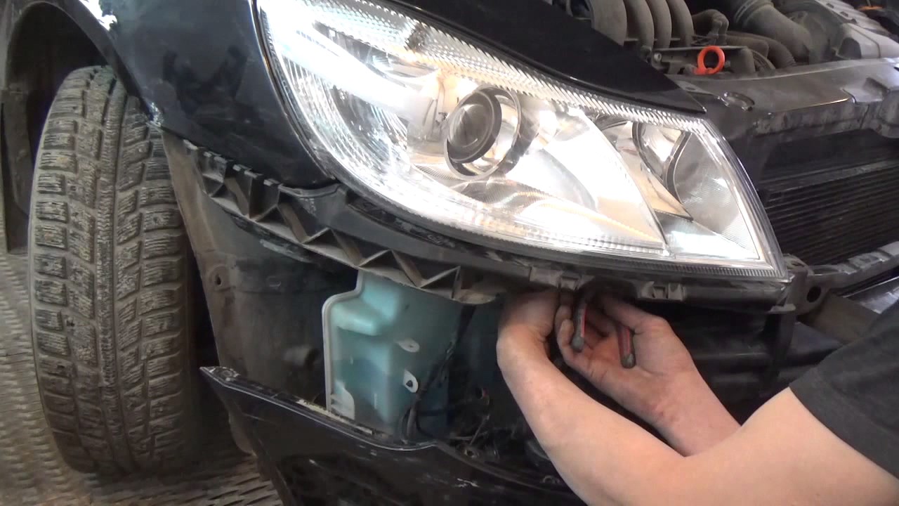 Регулировка фар на skoda octavia