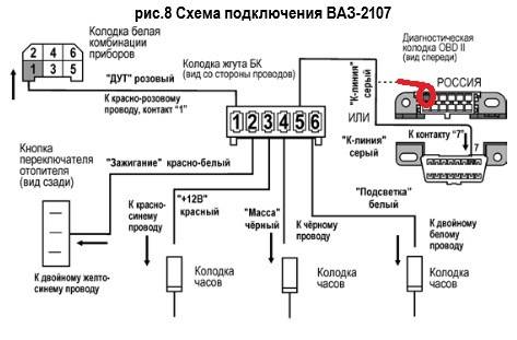 Схема подключения бортового компьютера штат на шевроле нива