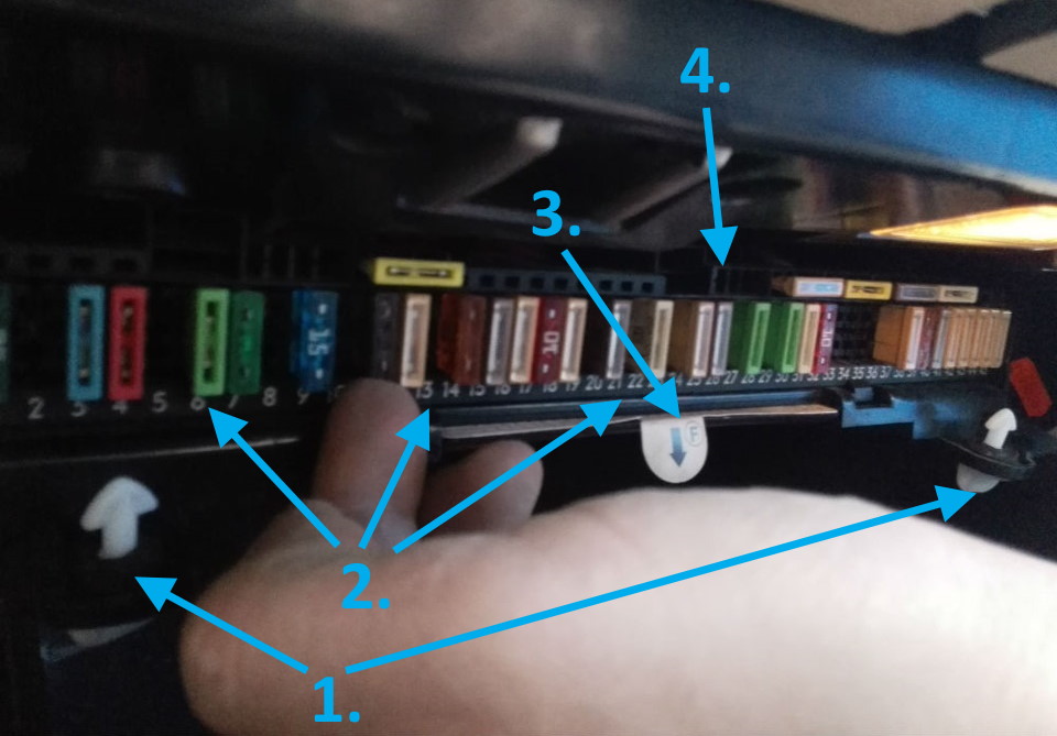Fuse box diagram bmw 5-series (e39; 1996-2003)