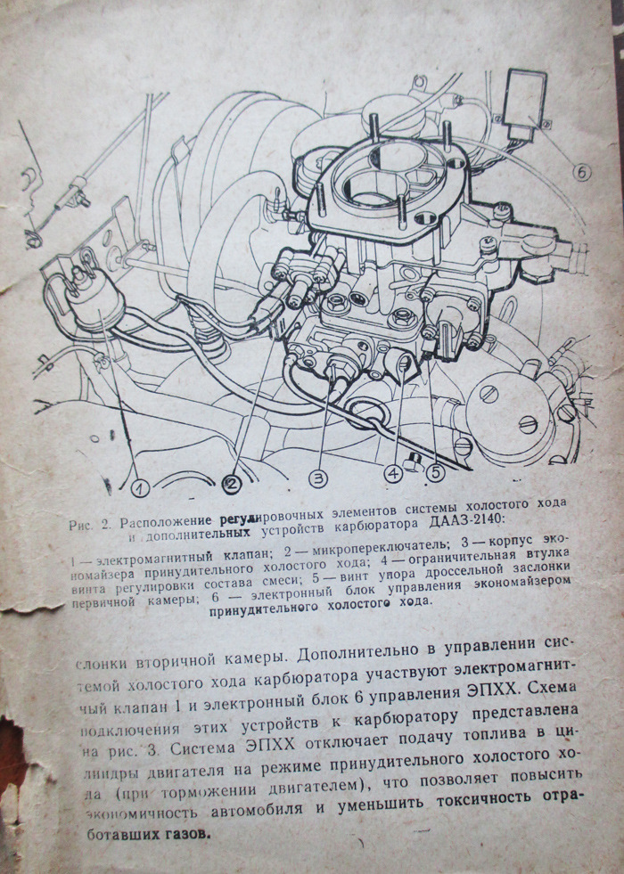 Карбюратор автомобиля иж-2126 'ода'