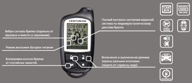 Обзор автосигнализаций centurion 03, 05, 15, 10, 20.