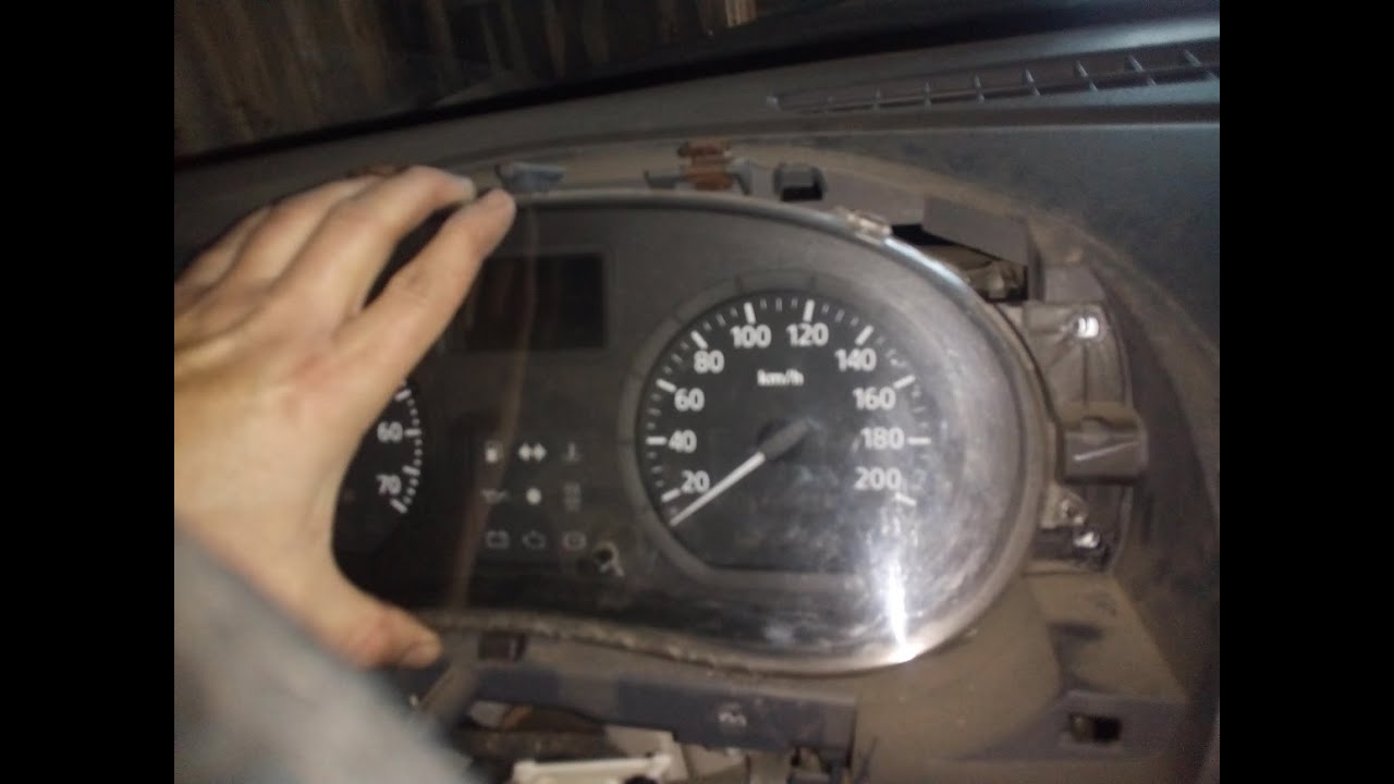 Снятие и установка панели приборов — renault logan / рено логан