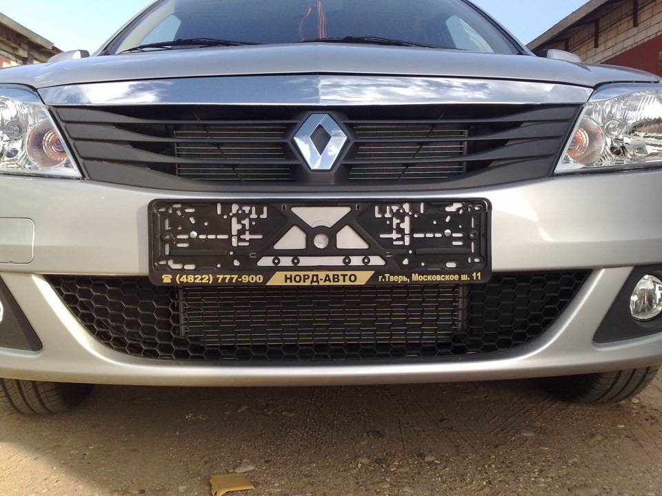 Замена решетки радиатора renault logan 2