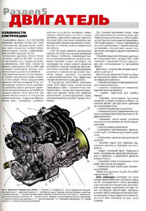 Волга газ 31105 технические характеристики двигателя крайслер