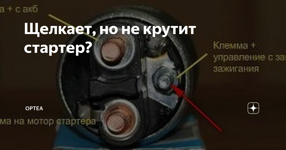 Проверка стартера (механические и электрические проблемы)