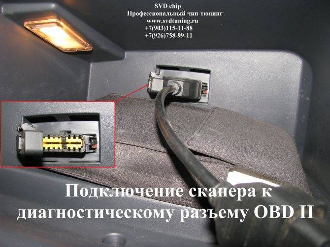 Где находится разъем диагностики на рено логан